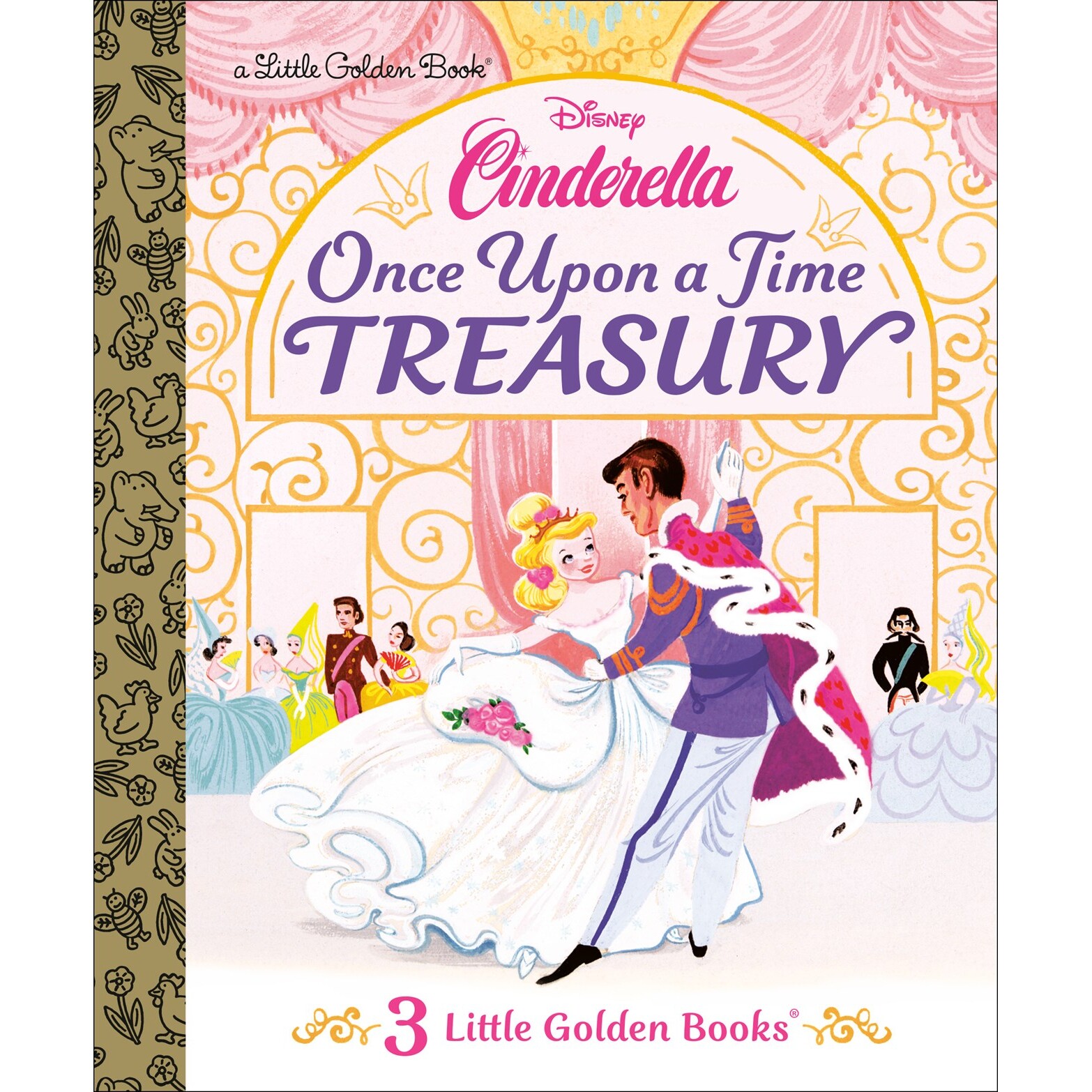 现货 迪士尼 灰姑娘 童话故事 小金书 3册套装 英文原版 Once Upon a Time Treasury (Disney Cinderella)