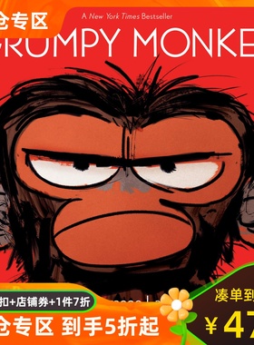 英文原版 暴怒猴 儿童绘本 情绪管理 精装 Suzanne Lang & Max Lang Grumpy Monkey 9780553537864