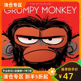 英文原版 暴怒猴 儿童绘本 情绪管理 精装 Suzanne Lang & Max Lang Grumpy Monkey 9780553537864