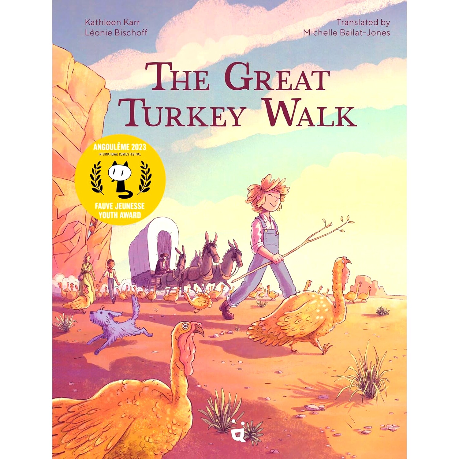 火鸡的远征 英文原版  Léonie Bischoff 图像小说 安古兰漫画节 The Great Turkey Walk: A Graphic Novel