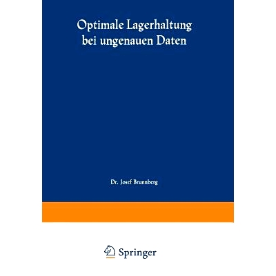 预订 Optimale Lagerhaltung bei ungenauen Daten: 9783663020714