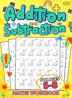 预订 Math Workbook for Kids: Addition Substraction Division Multiplication for Kids - Math Activity Book for Children: 9