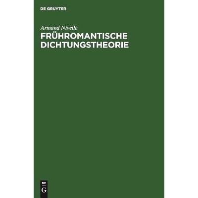 预订 Frühromantische Dichtungstheorie: 9783110027037
