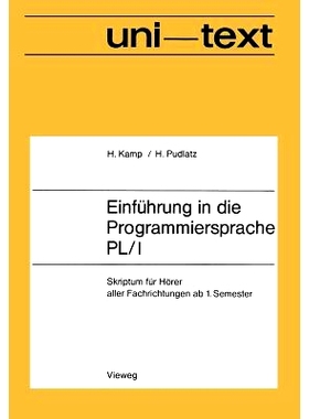 预订 Einführung in die Programmiersprache PL/I: Skriptum für Hörer aller Fachrichtungen ab 1. Semester: 9783528133160