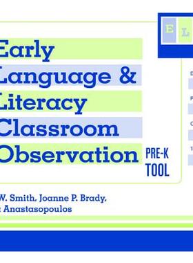 【预售】Early Language and Literacy Classroom Observation Tool, Pre-K (ELLCO Pre-K)
