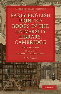 【预订】Early English Printed Books in the University Library, Cambridge