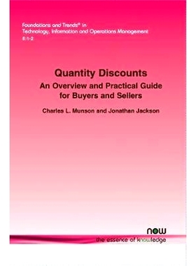 预订 Quanity Discounts: An Overview and Practical Guide for Buyers and Sellers 数量折扣概论：买家与卖家实用指南: 9781601