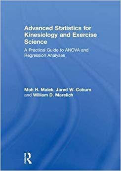 【预售】Advanced Statistics for Kinesiology and Exercise Science