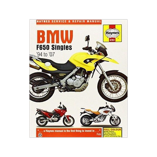 [预订]BMW F650 Singles (94 - 07) Haynes Repair Manual 9780857338662