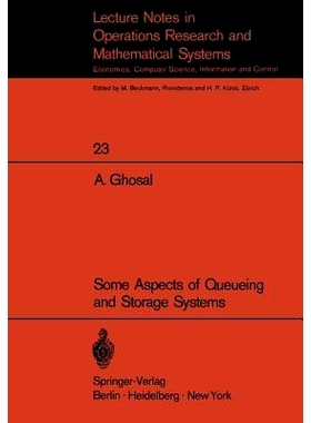 预订 Some Aspects of Queueing and Storage Systems: 9783540049470
