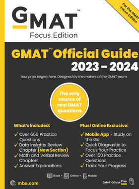 预订 GMAT Official Guide 2023-2024, Focus Edition