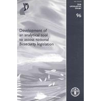 预订 Development of analytical tool to assess national biosecurity legislation: 9789251058718