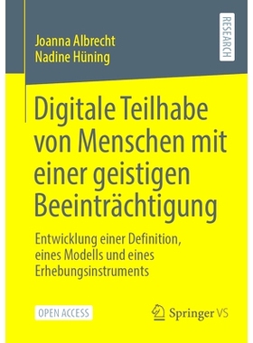 预订 Digitale Teilhabe Von Menschen Mit Einer Geistigen Beeinträchtigung: Entwicklung Einer Definition, Eines Modells U