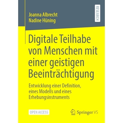 预订 Digitale Teilhabe Von Menschen Mit Einer Geistigen Beeinträchtigung: Entwicklung Einer Definition, Eines Modells U