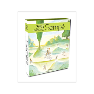 现货 桑贝365天台历 万年历 法国原装进口日历 高清绘画艺术画册 精装收藏 小淘气尼古拉绘者 365 jours avec Sempé