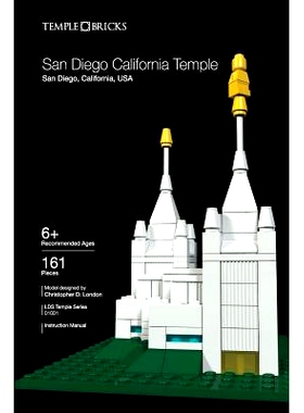 预订 Temple Bricks: San Diego California Temple: Construction Toy Building Instructions: 9781505298291