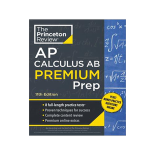[预订]Princeton Review AP Calculus AB Premium Prep, 11th Edition: 8 Practice Tests + Complete Content Revi 9780593517581