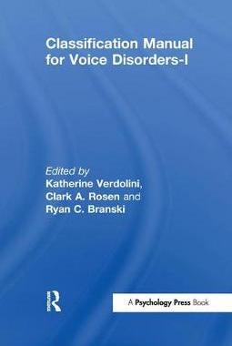 【预订】Classification Manual for Voice Disorders-I