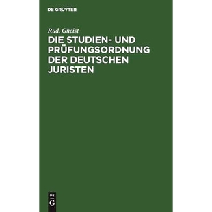 und Prüfungsordnung der 预订 Juristen Studien deutschen 9783111172132 Die
