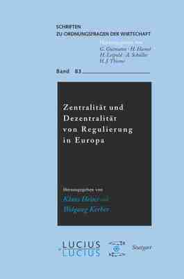 【预订】Zentralität und Dezentralität von Regulierung in Europa 9783828203839