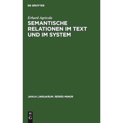 预订 Semantische Relationen im Text und im System: 9789027919779