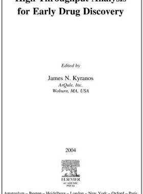 【预订】High Throughput Analysis for Early Drug Discovery