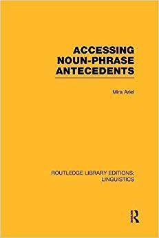 【预售】Accessing Noun-Phrase Antecedents