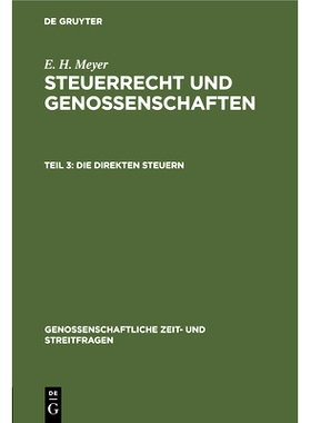 预订 Die direkten Steuern: 9783112426876