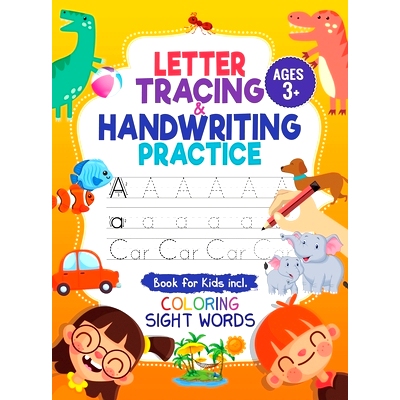 预订 Letter Tracing and Handwriting Practice Book: Trace Letters and Numbers Workbook of the Alphabet and Sight Words, P