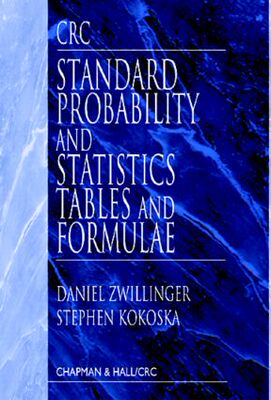【预订】CRC Standard Probability and Statistics Tables and Formulae