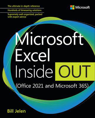 [预订]Microsoft Excel Inside Out (Office 2021 and Microsoft 365) 9780137559534