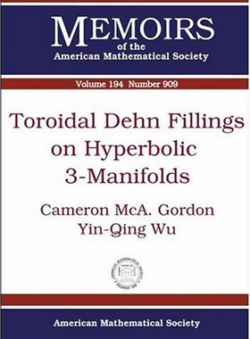 【预售】Toroidal Dehn Fillings on Hyperbolic 3-Manifolds