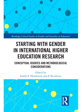 预订 Starting with Gender in International Higher Education Research: Conceptual Debates and Methodological Consideratio