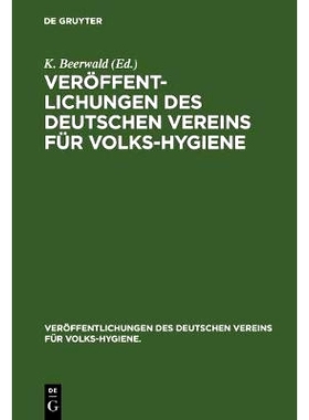 预订 Veröffentlichungen des Deutschen Vereins für Volks-Hygiene: 9783486732429