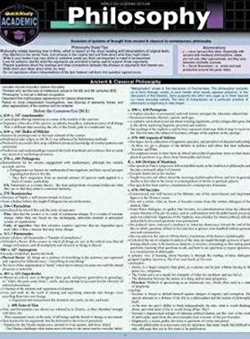 现货 Philosophy: A Quickstudy Laminated Reference Guide