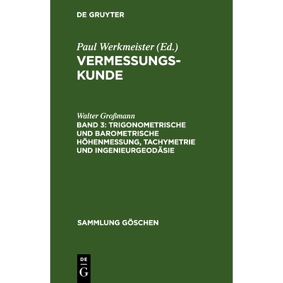 预订 Trigonometrische und barometrische Höhenmessung, Tachymetrie und Ingenieurgeodäsie: 9783112328958