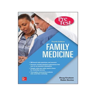 [预订]Family Medicine Pretest Self-Assessment and Review, Fourth Edition 9781260143584
