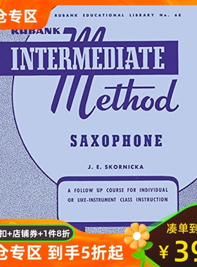 英文原版 Rubank萨克斯风中级教程 Rubank Intermediate Method: Saxophone (Rubank Educational Library)