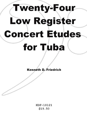预订 Twenty-Four Low-Register Concert Etudes for Tuba: 9781500900304