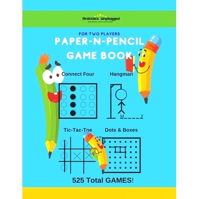 预订 Paper-N-Pencil Game Book: For Two Players: Enjoy Classic Connect Four, Hangman, Tic-tac-toe and Dots and Boxes, 525