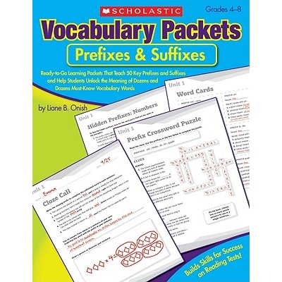 预订 Vocabulary Packets: Prefixes & Suffixes Ready-To-Go Learning Packets That Teach 50 Key Prefixes and Suffixes and He