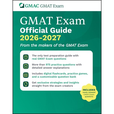 预售 Gmat Official Guide 2026-2027 Book + Online Question Bank 研究生管理科学入学考试官方指南 2026-2027:书籍+在线题库 9