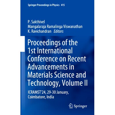 ICRAMST&rsquo;24, 29-30 January, Coimbatore,