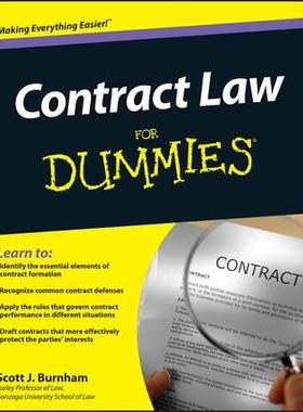 Contract Law for Dummies合同法达人迷: 9781118092736