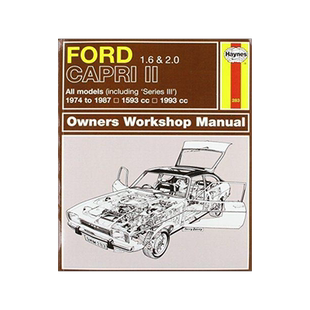 [预订]Ford Capri II (and III) 1.6 & 2.0 (74 - 87) Haynes Repair Manual 9780857336491