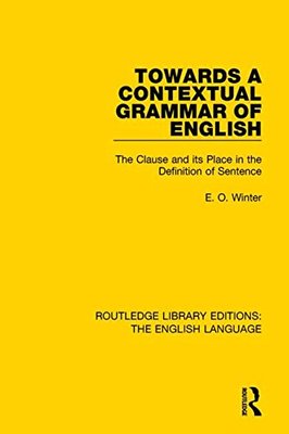 【预订】Towards a Contextual Grammar of English