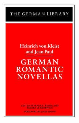 【预订】German Romantic Novellas: Heinrich von Kleist and Jean Paul