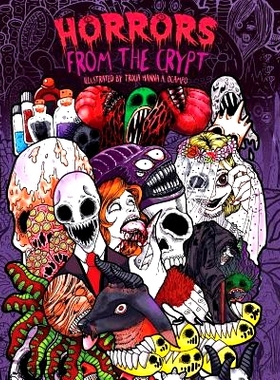 预订 Adult Coloring Book: Horrors from the Crypt: An Outstanding Illustrated Doodle Nightmares Coloring Book (Halloween,
