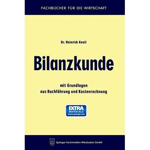Grundlagen aus Buchführung 预订 Kostenrechnung mit und 9783663127338 Bilanzkunde
