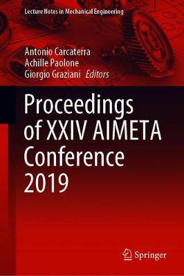 【预订】Proceedings of XXIV AIMETA Conference 2019